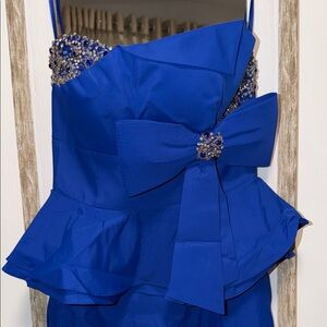 Camille La Vie Royal Blue Strapless Dress